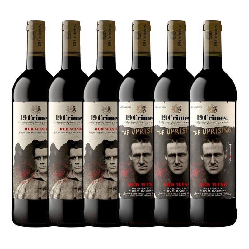 19 Crimes Red Blend & Uprising Mix Pack 6 x 75cl