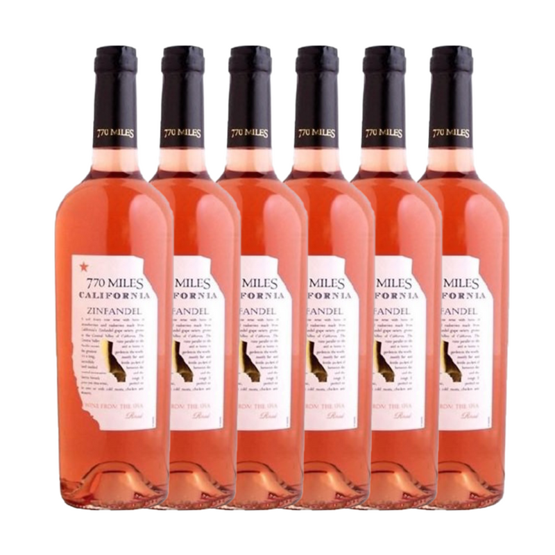 770 Miles Californian Zinfandel Rose 6 x 75cl 2022