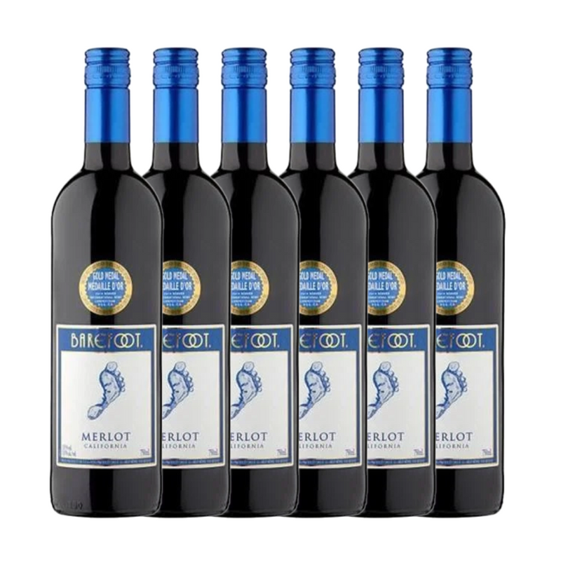 Barefoot Merlot 6 x 75cl N.V.