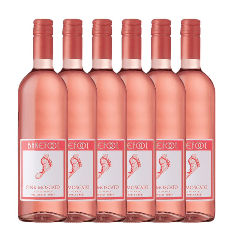 Barefoot Pink Moscato 6 x75cl N.V.