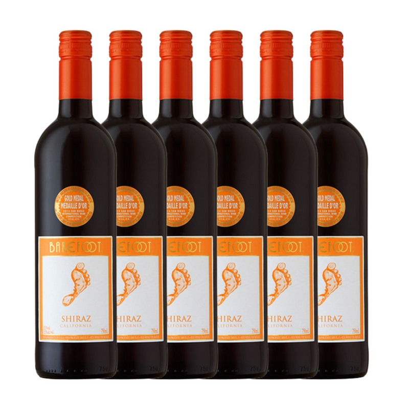 Barefoot Shiraz 6 x 75cl N.V.