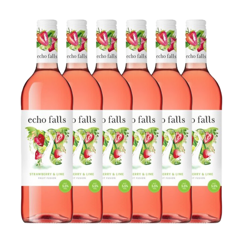 Echo Falls Strawberry & Lime N.V. 6 x 75cl