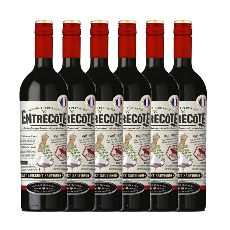Gourmet Pere & Fils Entrecôte Red Blend 2022 6 x 75cl