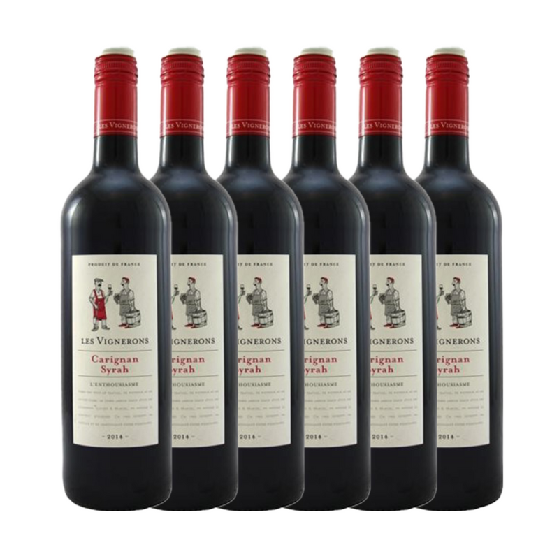 Les Vignerons L'Enthousiasme Carignan - Syrah 6x75cl