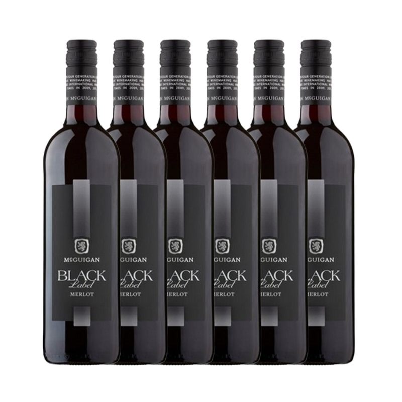 McGuigan Black Label Merlot 2020 6 x 75cl