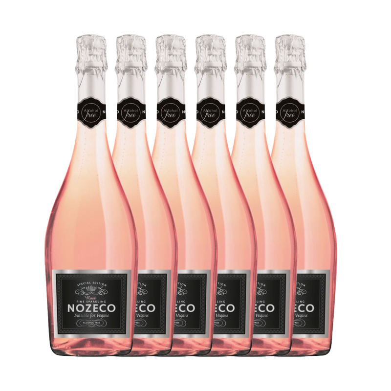 Nozeco Rose Alcohol Free Sparkling Wine Vin de France NV 6 x 75cl