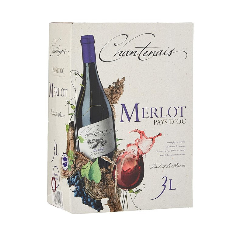 Chantenais French Merlot 3 Litre Bag In Box